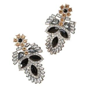 2/$24 Vintage-Inspired Black Silver Gold Tone Delicate Dangle Earrings